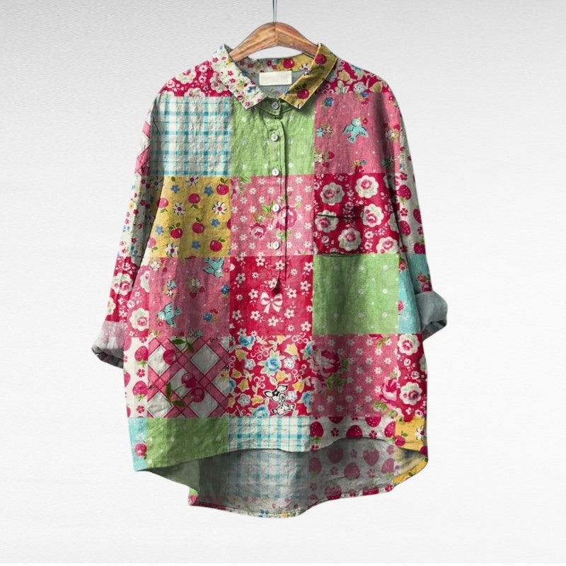 Luvon™ | Chemisier femme MONTMARTRE à imprimées Floral