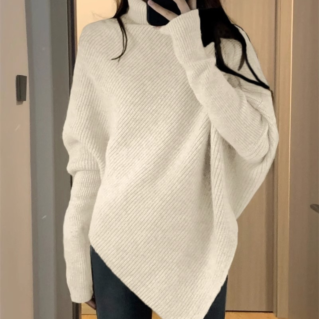 Luvon™ | Louvre – Pull Poncho Oversize Doux et Élégant