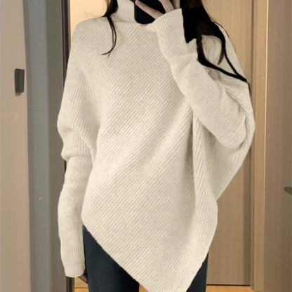 Luvon™ | Louvre – Pull Poncho Oversize Doux et Élégant