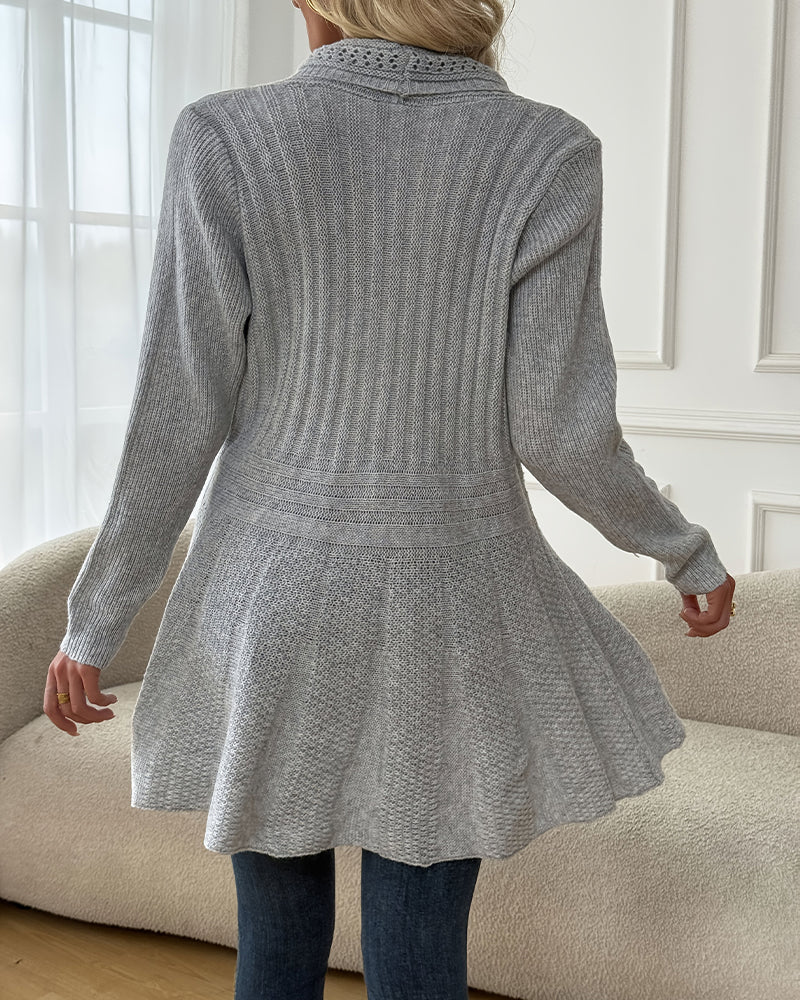 Gilet Pull Veste Mi-Longue 2