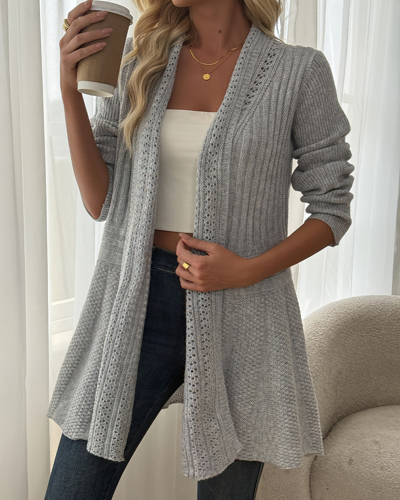 Gilet Pull Veste Mi-Longue 3