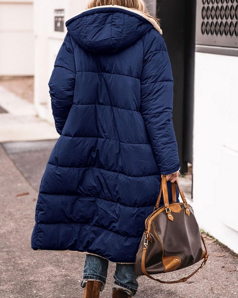 Luvon™ | Amélie Manteau Hiver Femme – Réversible, Élégant et Doux