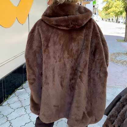 Luvon™ | Camille Manteau Femme Hiver à Capuche en Peluche Douce 7