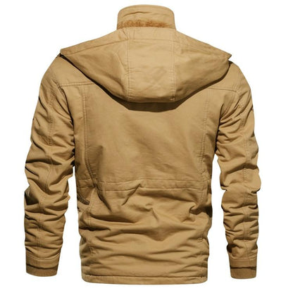 Luvon™ | Hugo Veste Hiver Homme Sherpa Douce avec Capuche Amovible 6