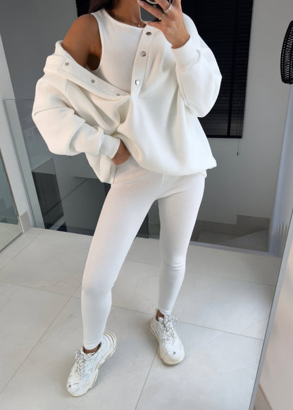 Luvon™ | Unité Ensemble Survêtement Femme – Sweat à Capuche Oversize, Chic et Décontracté