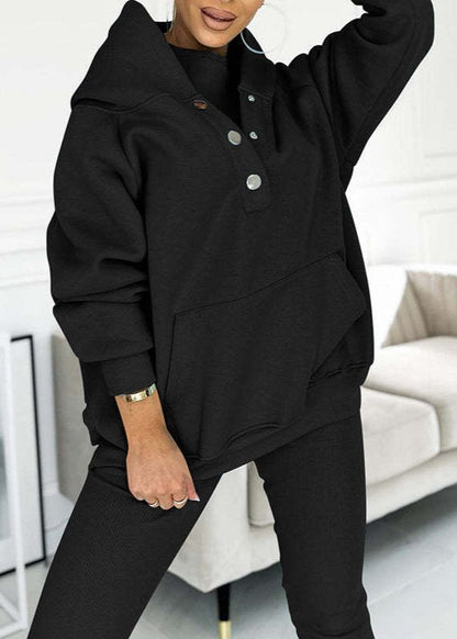 Luvon™ | Unité Ensemble Survêtement Femme – Sweat à Capuche Oversize, Chic et Décontracté