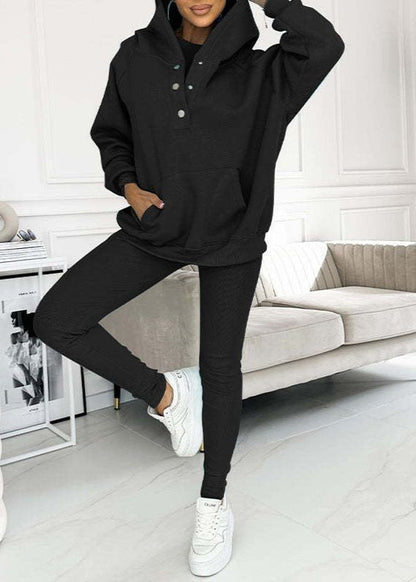 Luvon™ | Unité Ensemble Survêtement Femme – Sweat à Capuche Oversize, Chic et Décontracté