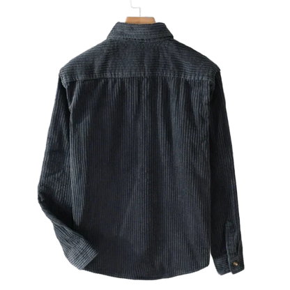 Luvon™ | Rébecca Chemisier Femme Chic – Velours Côtelé, Élégant, Automne-Hiver 3