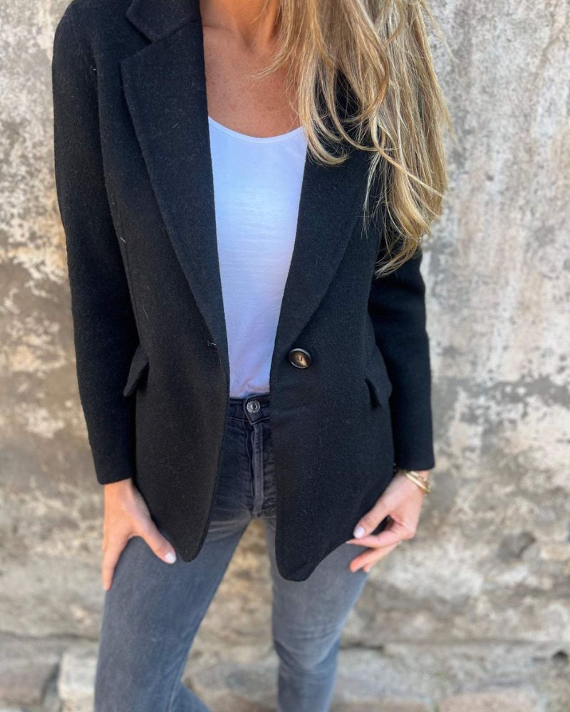Luvon™ | Renée Veste Blazer Femme – Élégante et Confortable, Hiver