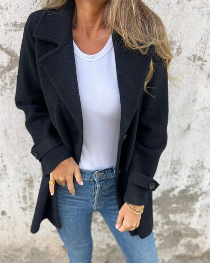 Luvon™ | Romane Manteau Femme en Laine – Élégant, Confortable, Hiver