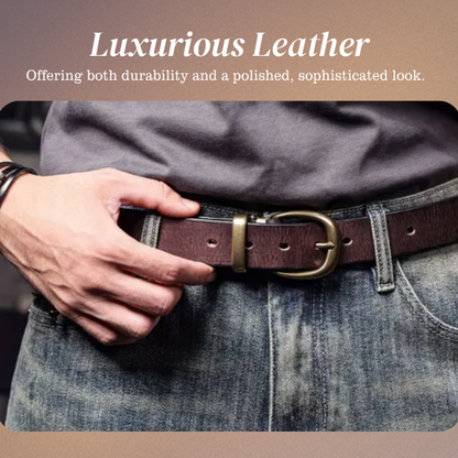 Luvon™ | Bastien – Ceinture pour Homme en Cuir Véritable à l’Élégance Intemporelle