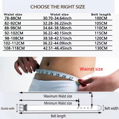 Luvon™ | Arnoud – Ceinture Vintage à Boucle Carrée Élégante et Polyvalente