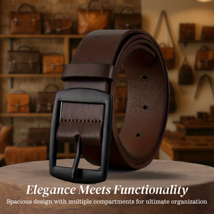 Luvon™ | David – Ceinture pour Homme à la Simplicité Intemporelle et au Charme Vintage Subtil