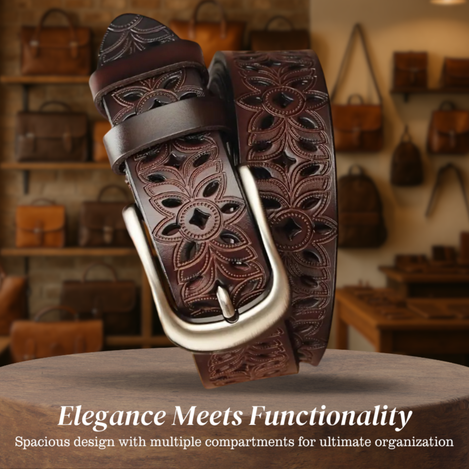 Luvon™ | Clément – Ceinture pour Homme au Style Intemporel et à la Finesse Vintage
