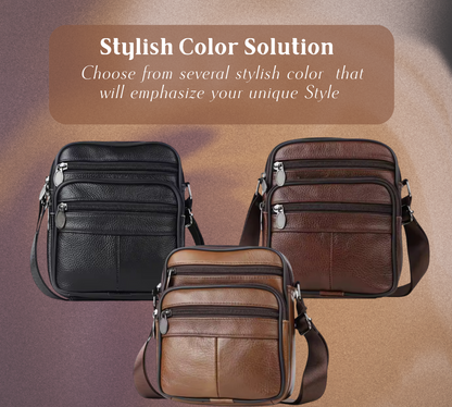 Luvon™ | Yves – Sac Bandoulière en Cuir pour Homme Élégant et Fonctionnel