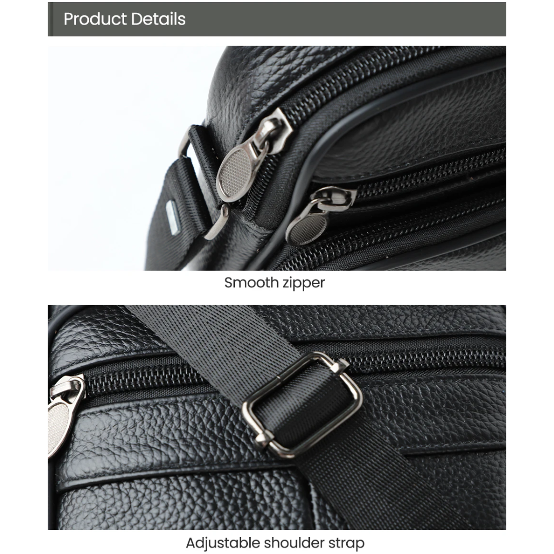 Luvon™ | Yves – Sac Bandoulière en Cuir pour Homme Élégant et Fonctionnel