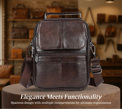 Luvon™ | Arsène – Sac Bandoulière en Cuir pour Homme Élégant et Fonctionnel