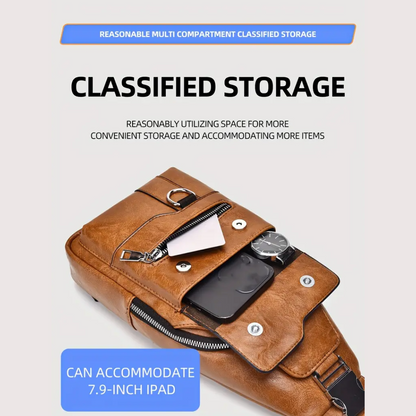 Luvon™ | Basile – Sac Bandoulière pour Homme Élégant et Fonctionnel