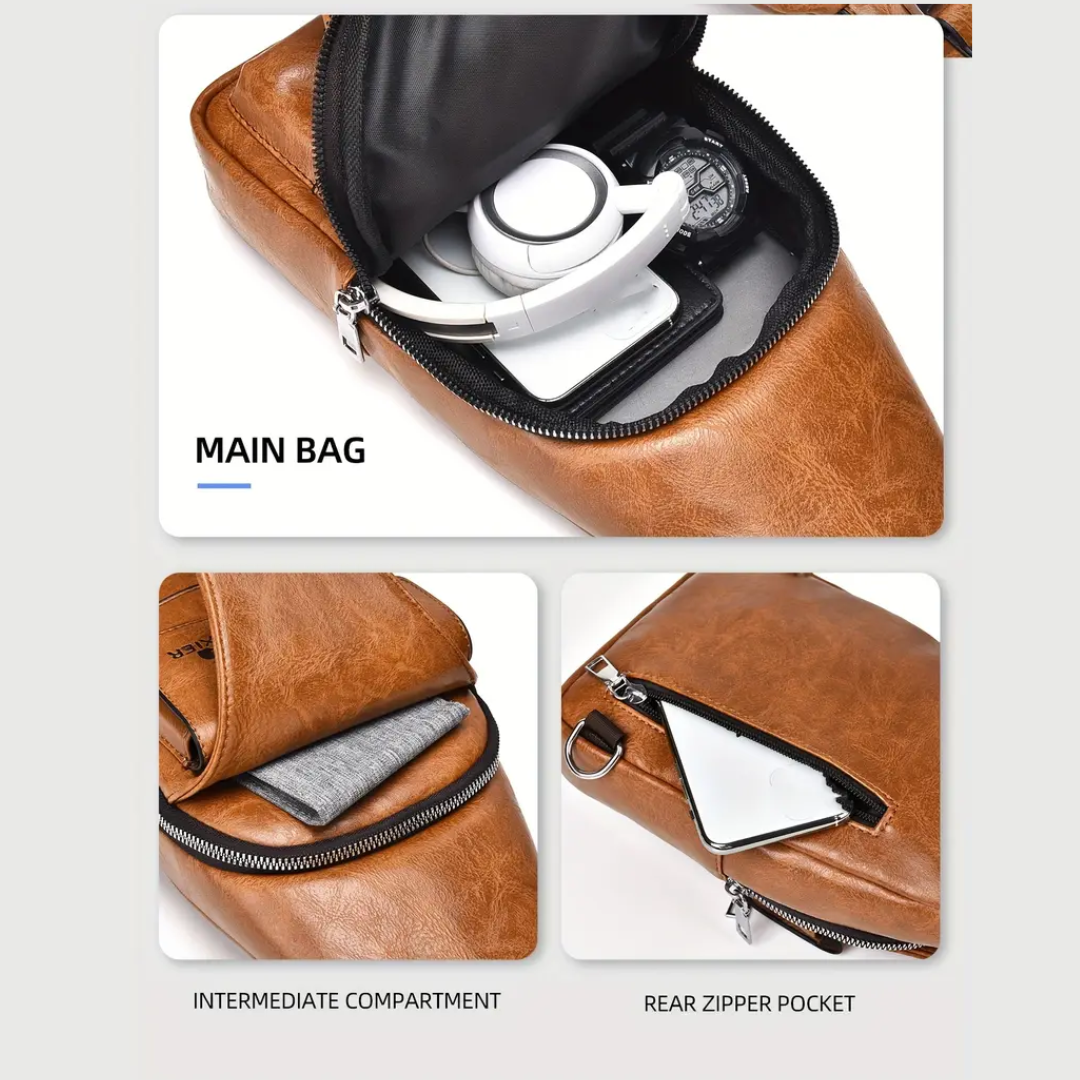 Luvon™ | Basile – Sac Bandoulière pour Homme Élégant et Fonctionnel